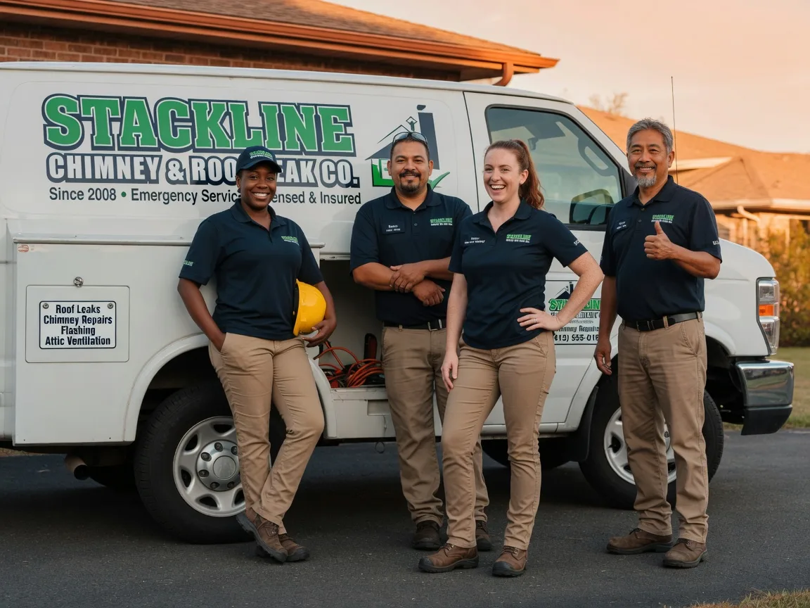 Chimney flashing repair company in Kemp, TX